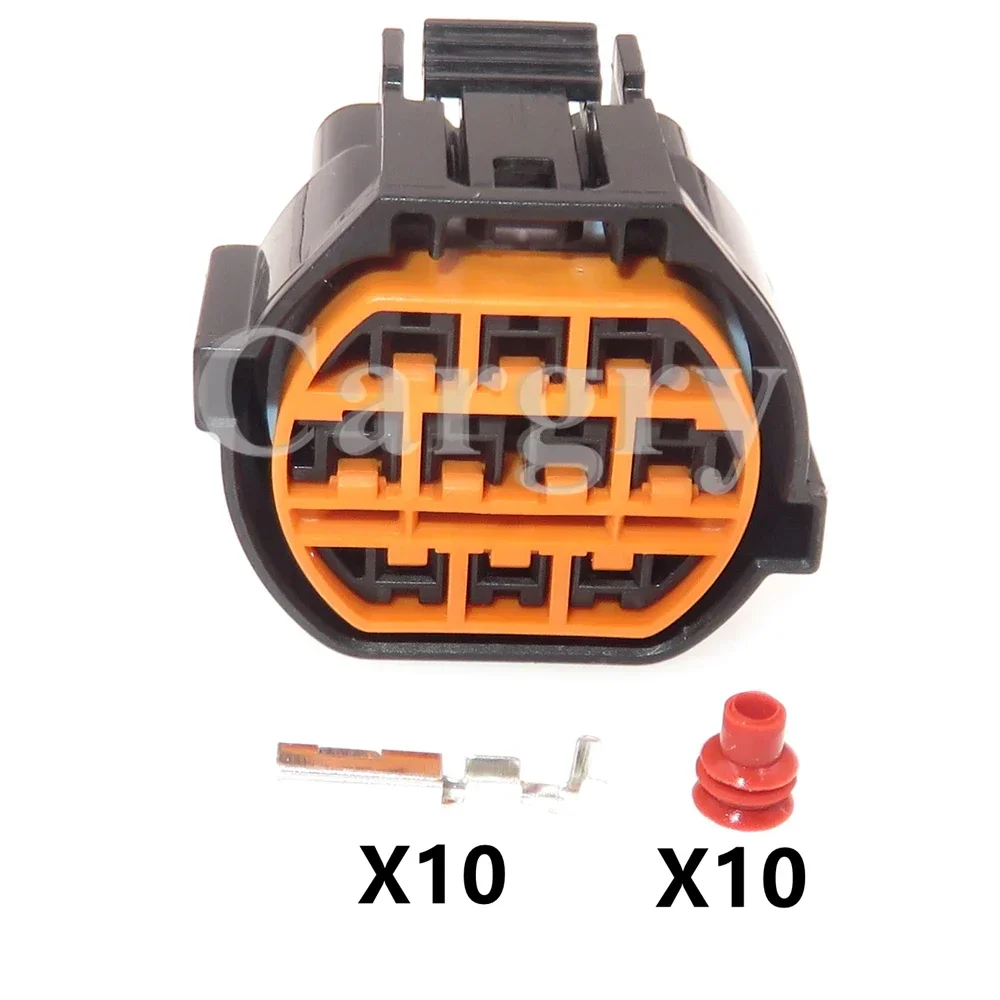 

1 комплект, 10P GL221-10021 HP066-10021 HP076-10100, разъем переменного тока для автоматической фары, автомобильный водонепроницаемый разъем в сборе для HYUNDAI