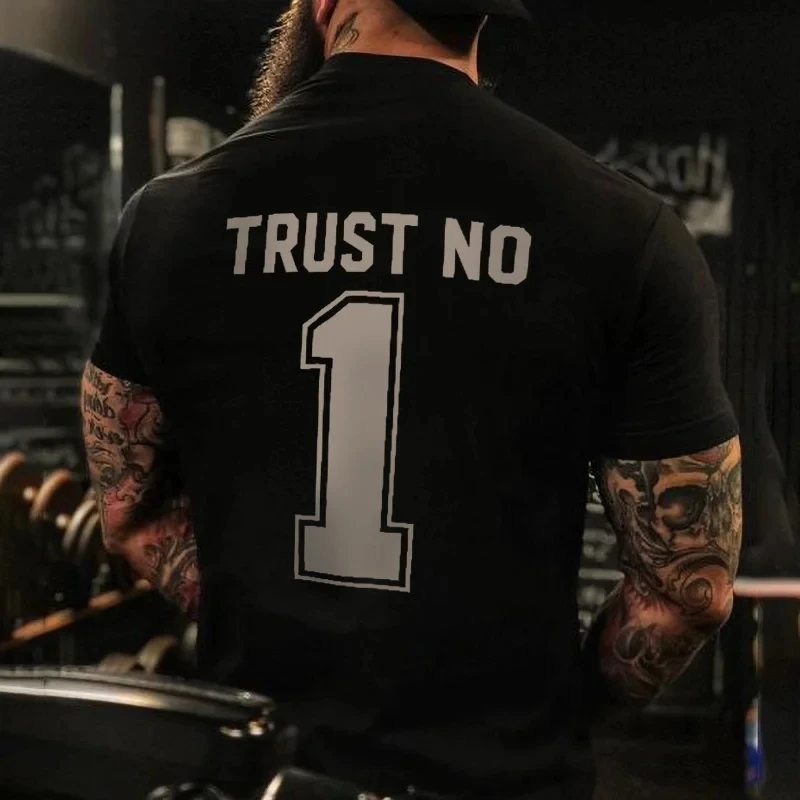 

Rheaclot Trust No 1 Printing Men's Casual Fashion T-shirt