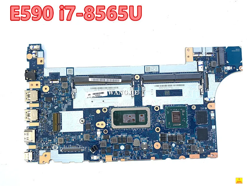 Материнская плата для ноутбука Lenovo Thinkpad E590, б/у Стандартный ЦПУ, графический процессор RX550 FRU 02DL815 5B20V81854 100% протестирован