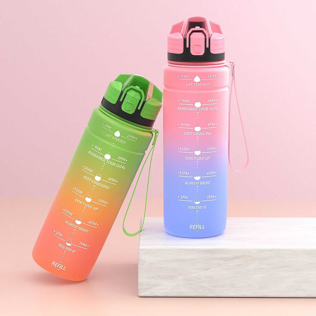 For Girls High Quality Tour Hiking Portable My Favorite Drink Bottles 500 1000ml Garrafa