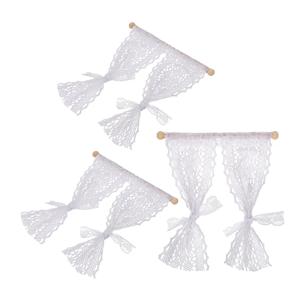 3 шт. модель шторы мини-шторы для дома миниатюрные аксессуары реквизит фотосессии