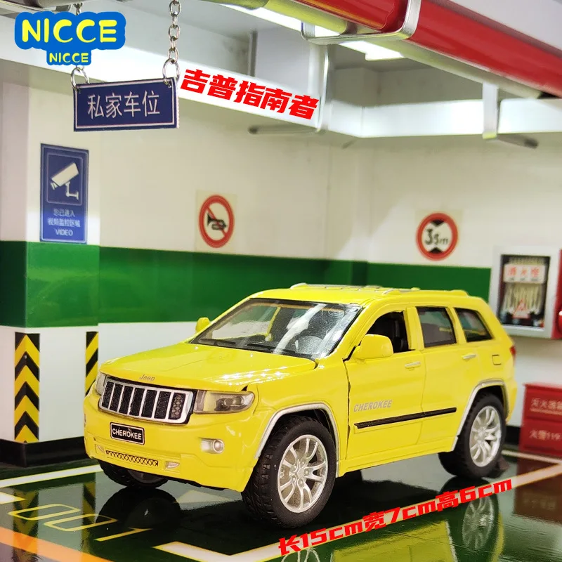 

Nicce 1:32 Jeep Compass Grand Cherokee модель литая автомобиля из металлического сплава со звуком и подсветкой автомобиль подарок для детей Коллекция F450