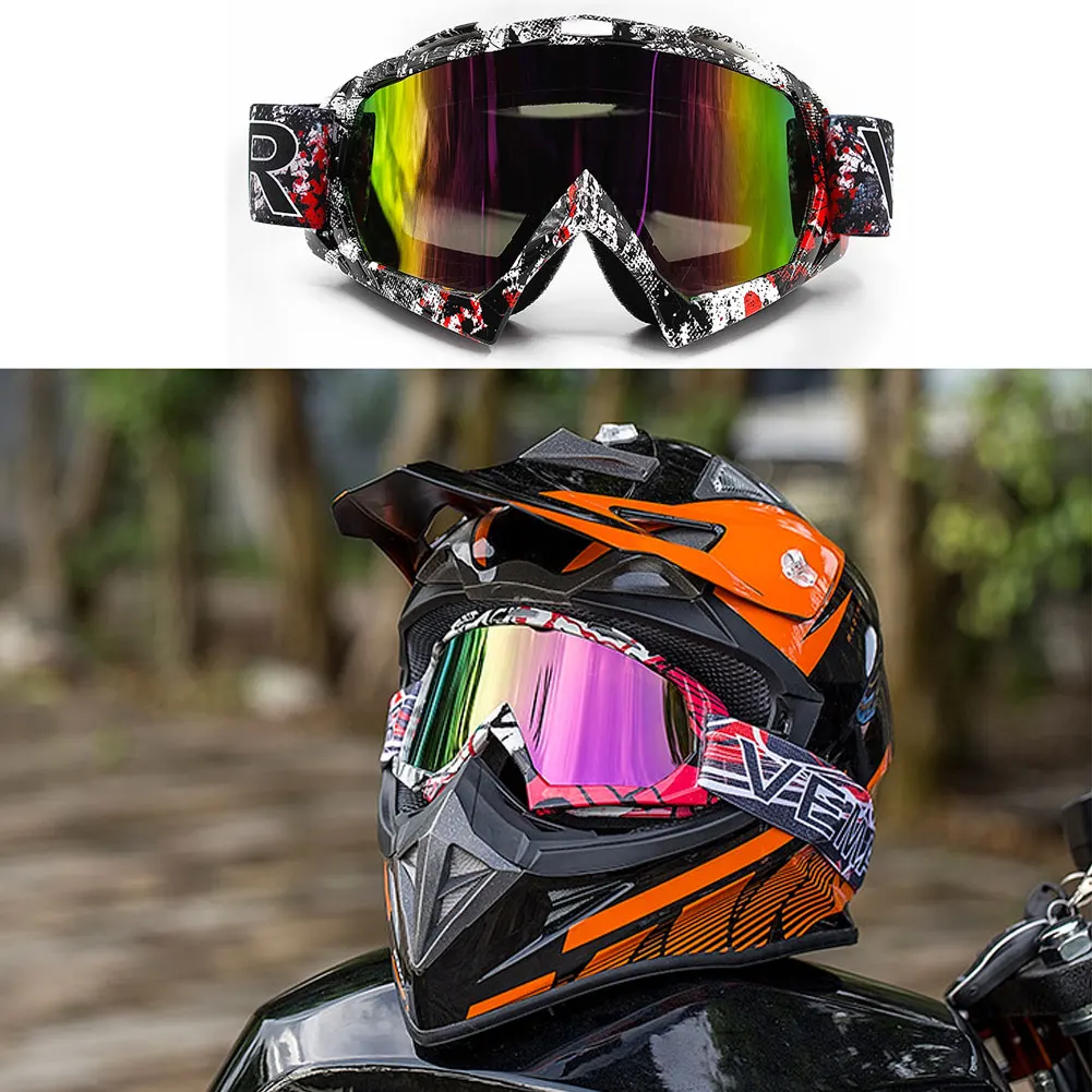 

Motorcycle Goggles Sunglasses Motocross Bendable Helmet Glasses Outdoor Windproof Dustproof Protective Safety Motor Glasses