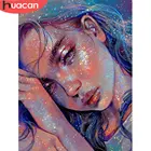 HUACAN 5D DIY Алмазная картина для девочек ручная работа полностью квадратная Алмазная вышивка, портрет Алмазная мозаика для женщин рукоделие настенное искусство