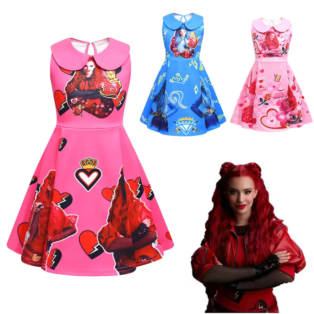 Детский карнавальный костюм The Rise of Red D-Descendants 4 платье трапециевидной формы с