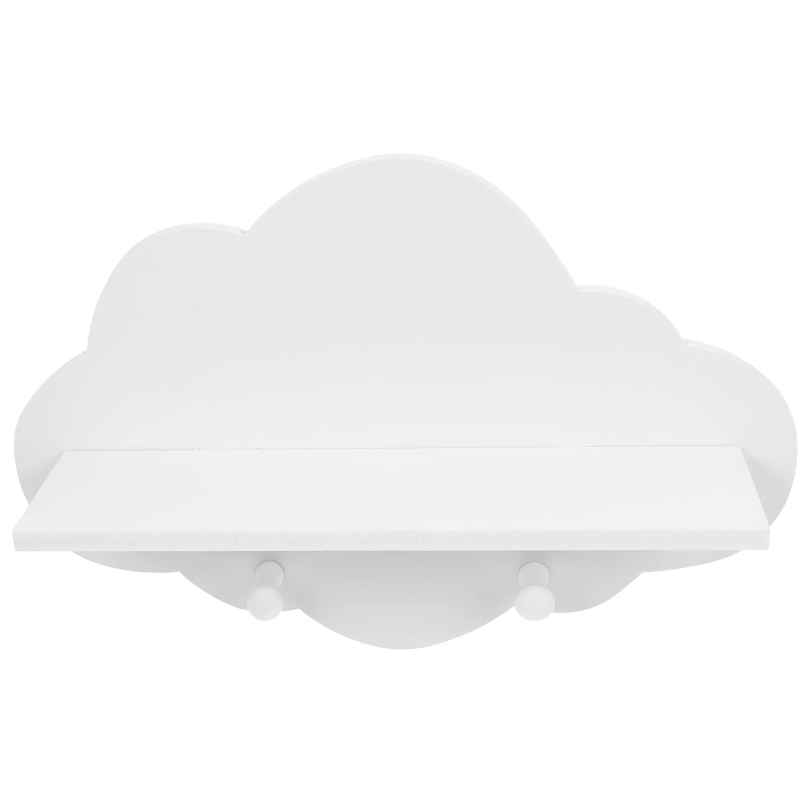 

Shelf Wall Mounted Shelves Storage Rack Floating White Decorate Wooden Finishing