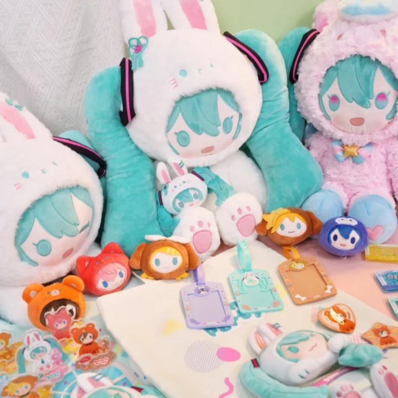 Фото Плюшевая кукла Hatsune Miku Ichiban Kuji Unicorn Animal Party, коллекционная аниме-игрушка, мягкая набивная игрушка, подарок для взрослых фанатов №2