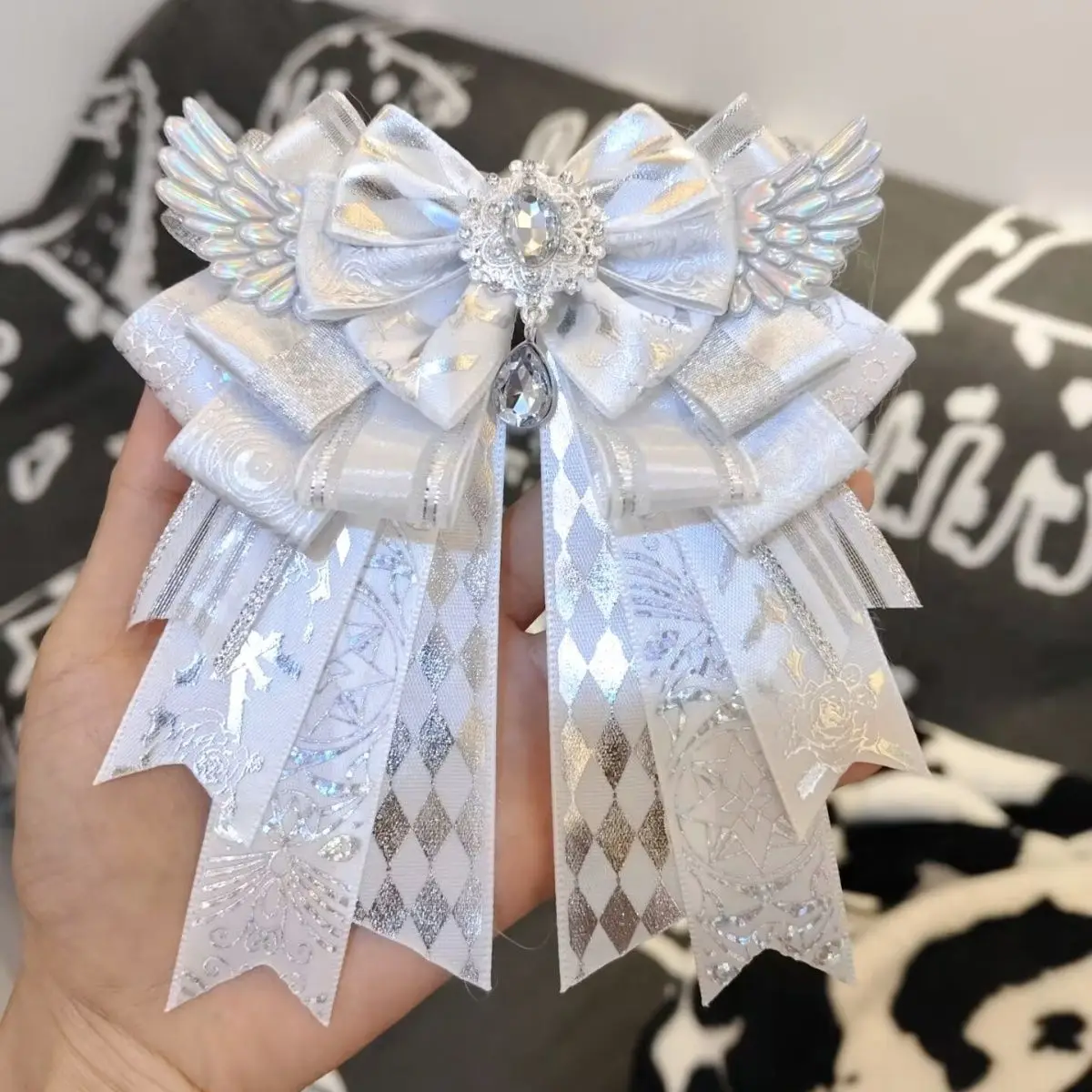 Роскошные Аниме Косплей ремесла бант лента Ita Bag карат стержень Аксессуары Лолита