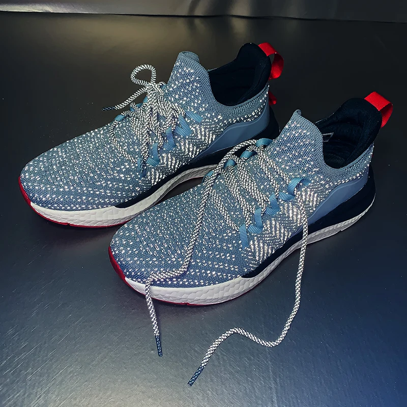 SALUDAS Men Sneakers Fishbone Locking System Sports Shoes 5 Lightweight Shoe Stretch Knitt Breathable City Runing Women Sneakers