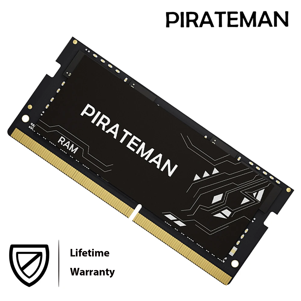 

PIRATEMAN Laptop Memoria DDR4 32GB 8GB 16GB 4GB 3200MHz 2666MHz 2400MHz 2133MHz for SODIMM RAM Memory