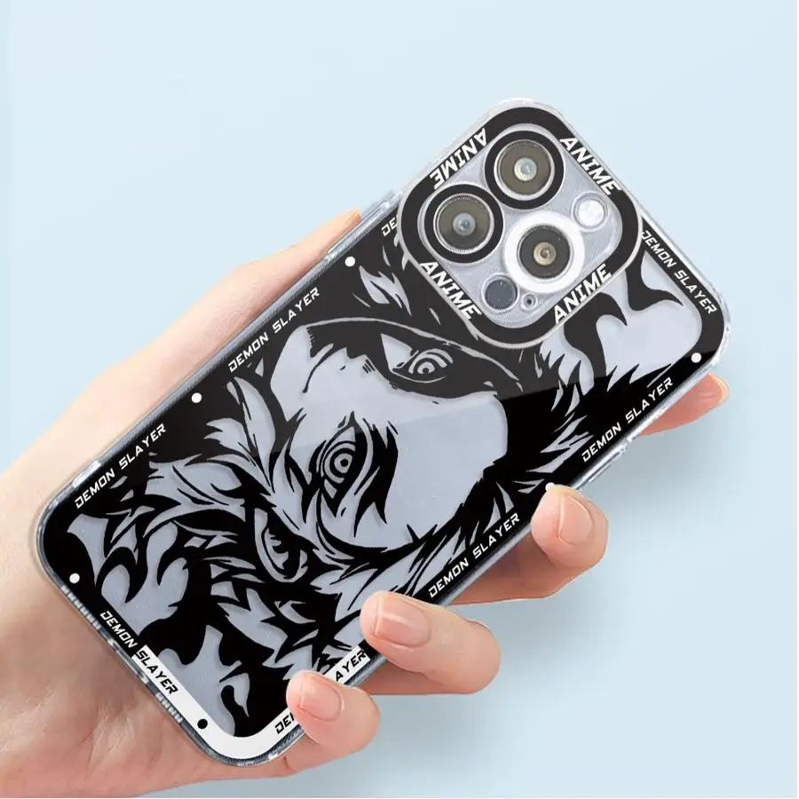 Чехол для телефона с аниме Убийца демонов Apple iPhone 13 15 16 Pro Max 14 11 12 7 8 Plus X XS MAX XR Plu Soft TPU