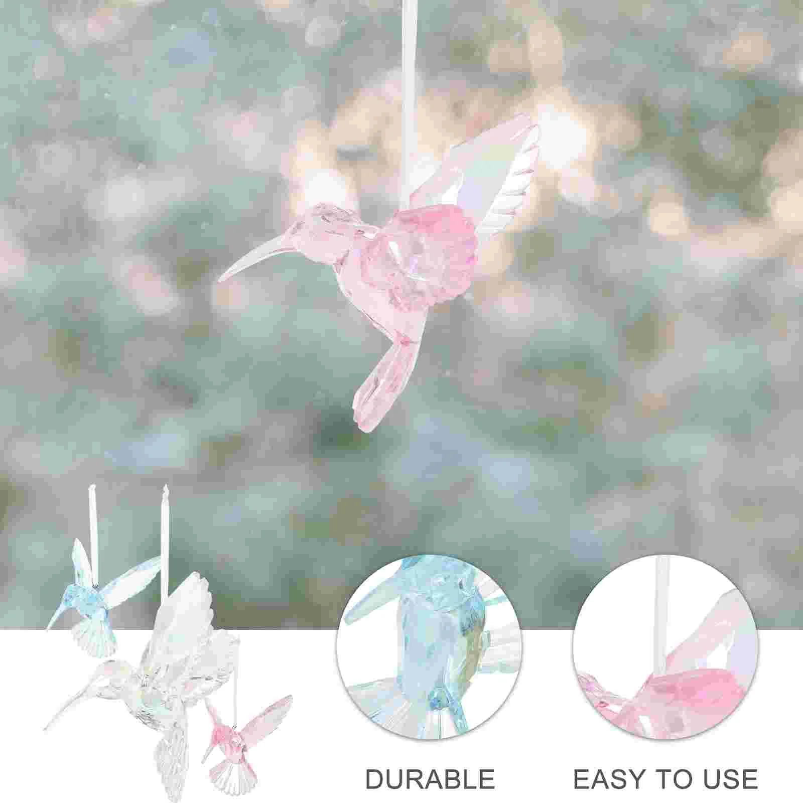 3 шт. хрустальный кулон в виде птицы колибри ловцы солнца акриловый декоративный