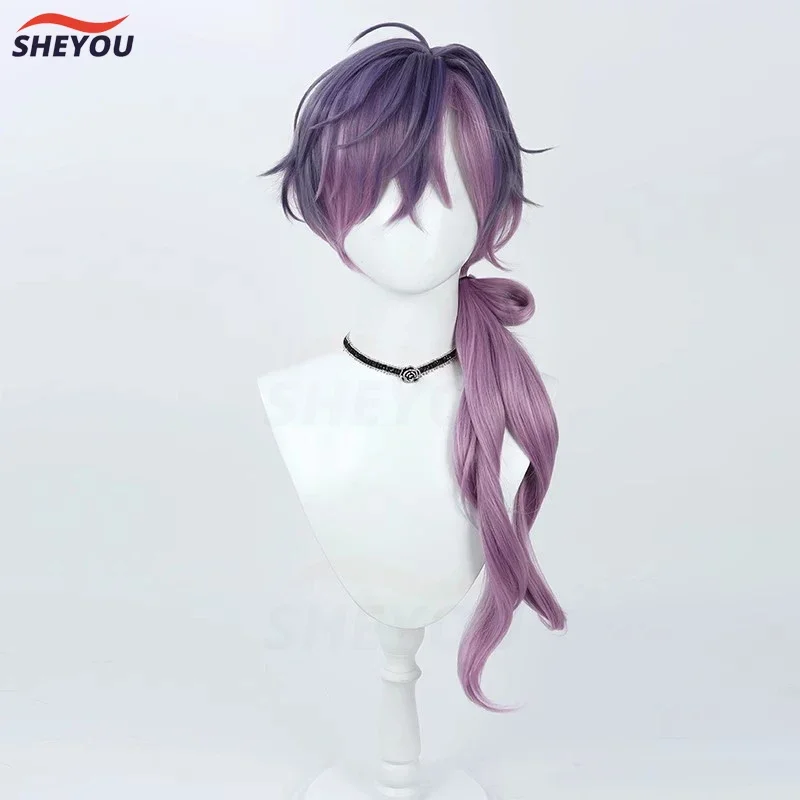 Парик для косплея Vtuber нейьяндзи Уки Виолета термостойкие искусственные волосы с