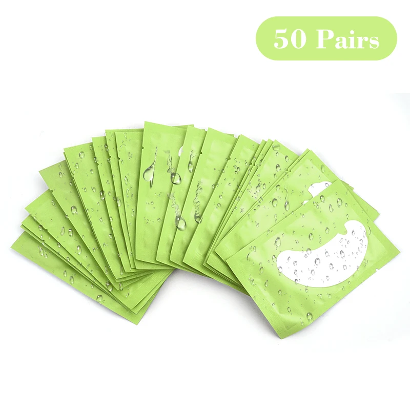

50Pairs U Shape Eye Patches Sanitary Eyelashes Extensions Supplies Hydrating Pad Gel Cosmetic Make Up Tools Warps Pads Wholesale