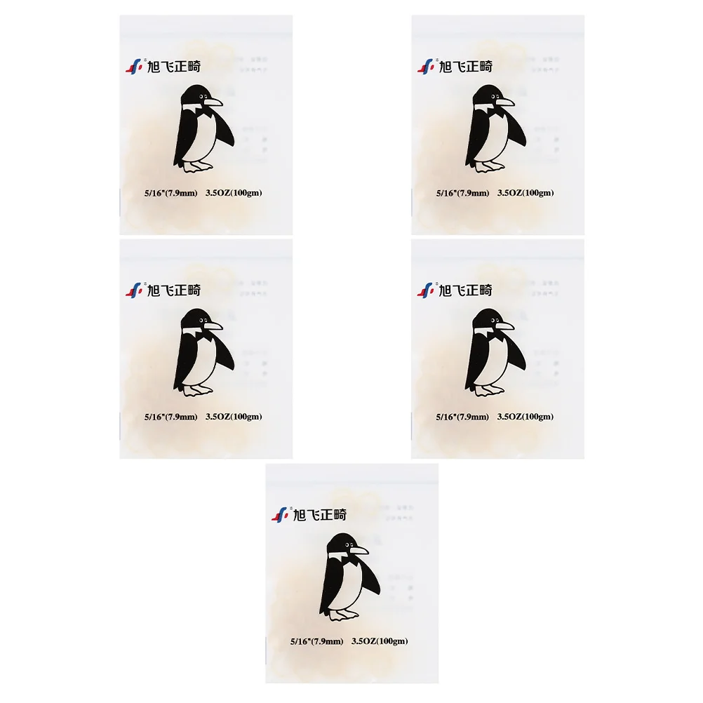 5 упаковок резиновых повязок для вытягивания зубов с ортодонтическими зазорами