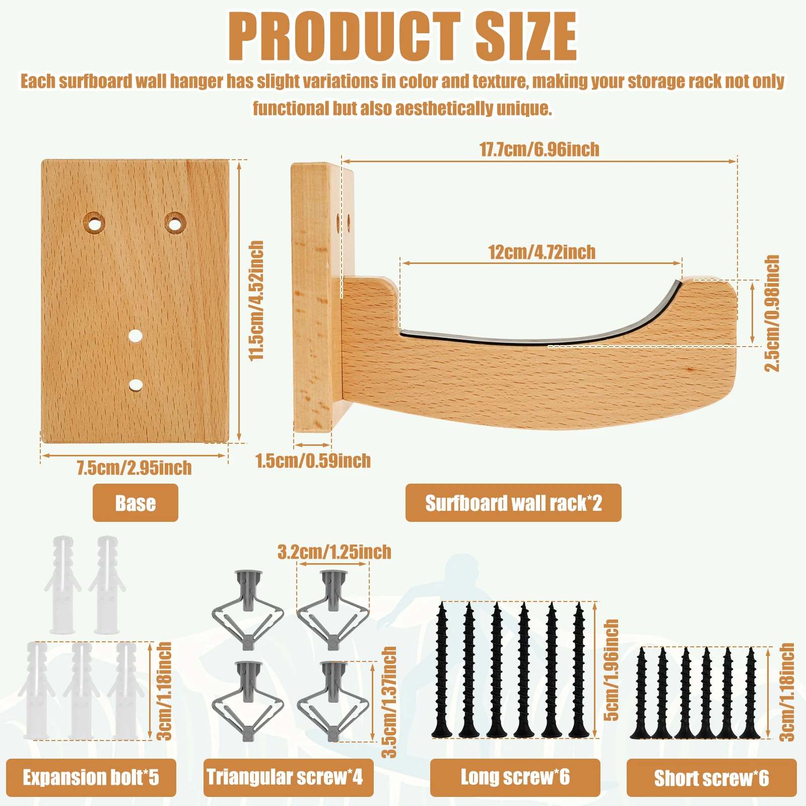 

Деревянная подставка для серфбордов