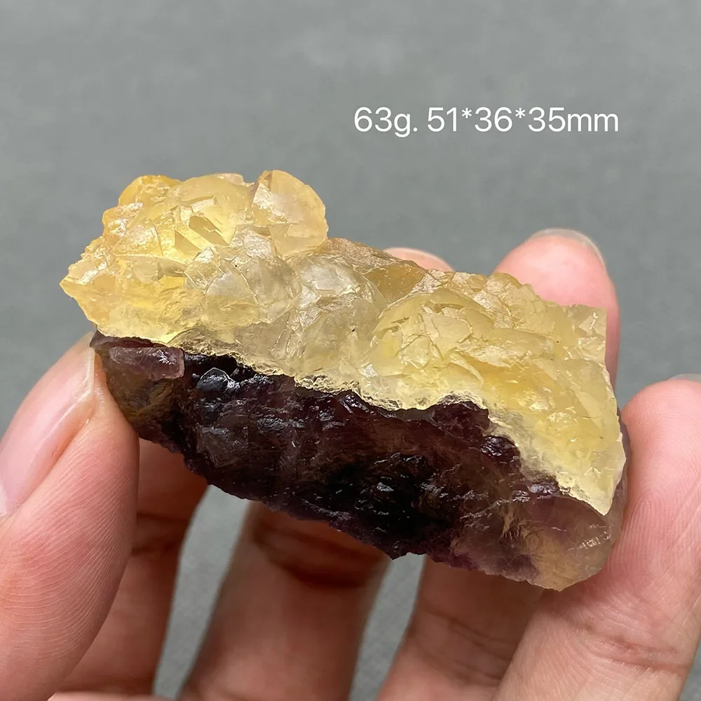 

100% натуральный Желтый флюорит и фиолетовый флюорит, симбиотик, образцы необработанного кварца, минерала