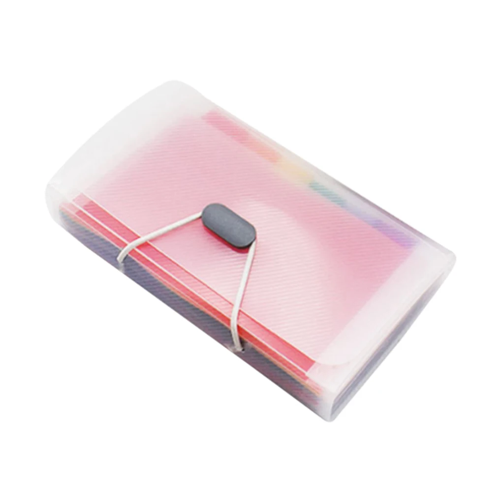 

A6 Extension Holder with 13 Expandable Accordion Folders File Holder Insert Buckle
