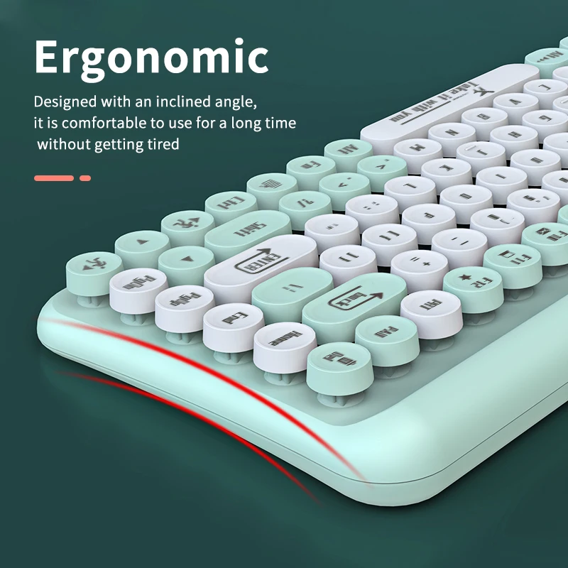 

Wireless Keyboard and Mouse Combo for Laptop, PC, Desktop