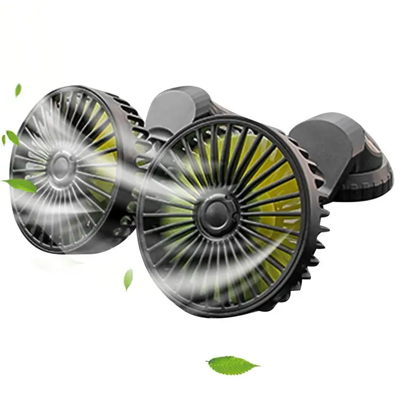 

USB Car Fan 360 Degrees Adjustable Fan Portable Vehicle Fan Adjustable Electric Car USB Fan For Dashboard SUV RV Truck Boat Home
