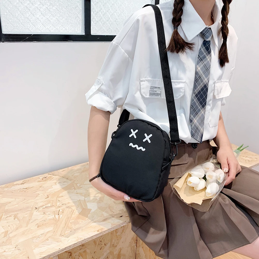 

Милые сумочки на плечо с изображением призрака, Женская нейлоновая сумка-мессенджер на плечо, Мультяшные сумки в стиле Харадзюку, маленькие...