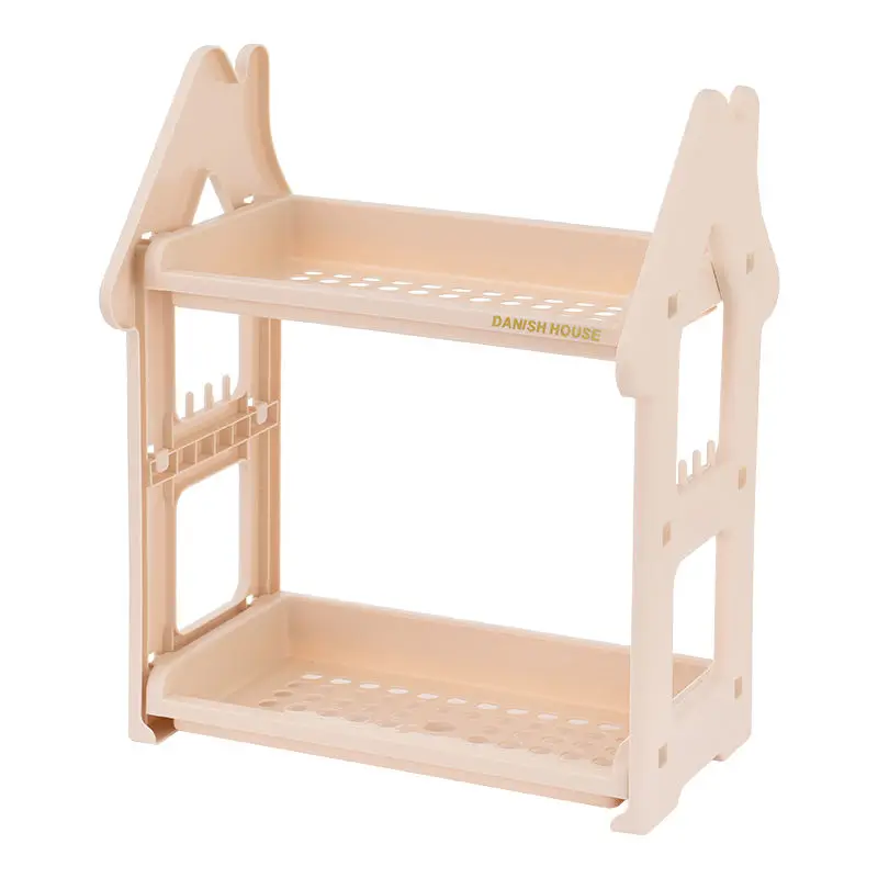 Kitchen Storage Rack Bathroom Organizer Drain Holder Seasoning Bottle Cutlery Items Sundries Stationery Toiletries Shelf