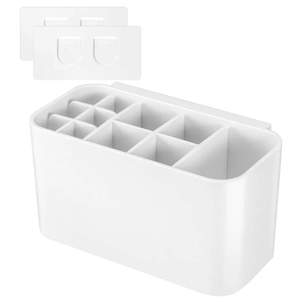

Storage Holder Bathroom Organizer Toothpaste Rack Standbox Containercase Cup Free Nail Electric Desktop Holders Separated