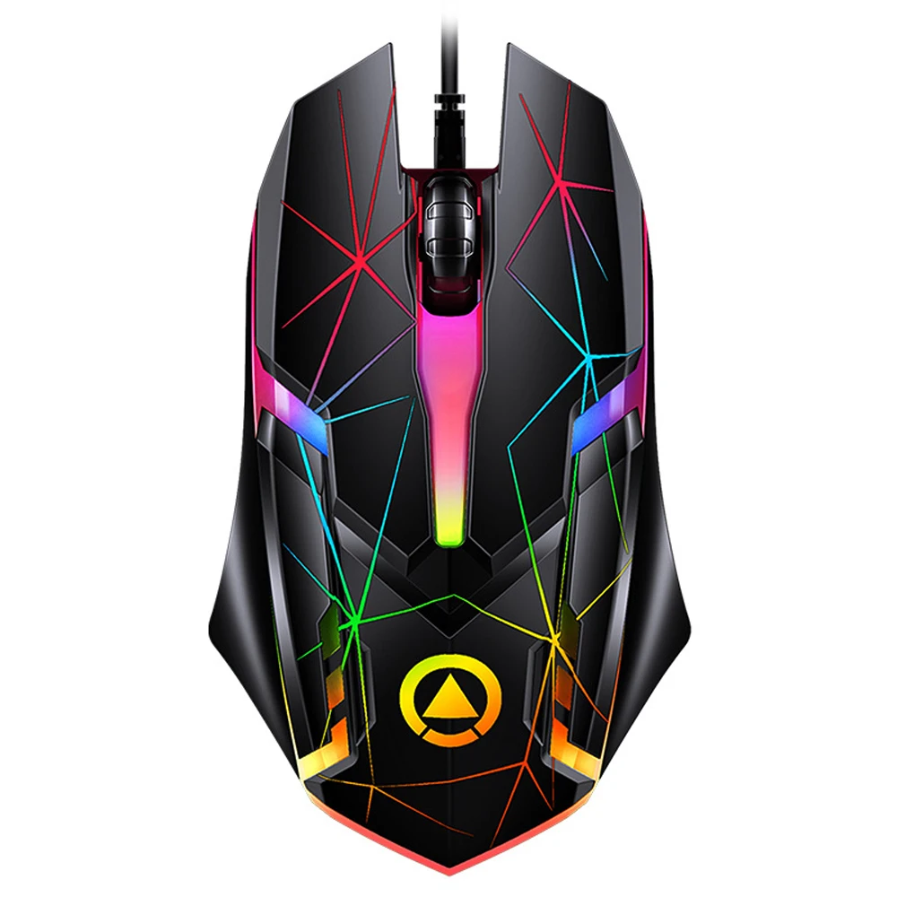 10PCS Professional Wired Gaming Mouse Colorful glow USB Computer Game Mouse Sound Mouse For PC laptop Gamer