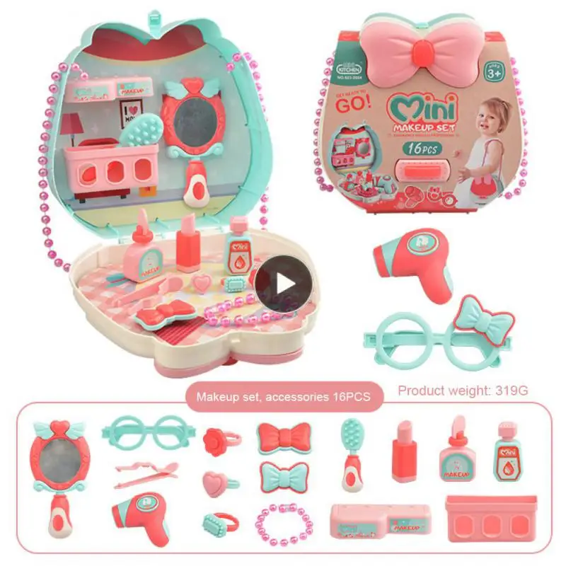 

Suitcase Toys Tool Flower Doctors Makeup Dessert Portable Box 2022 Birthday Gift Children Pretend Play Boys Girls Toys For Kids