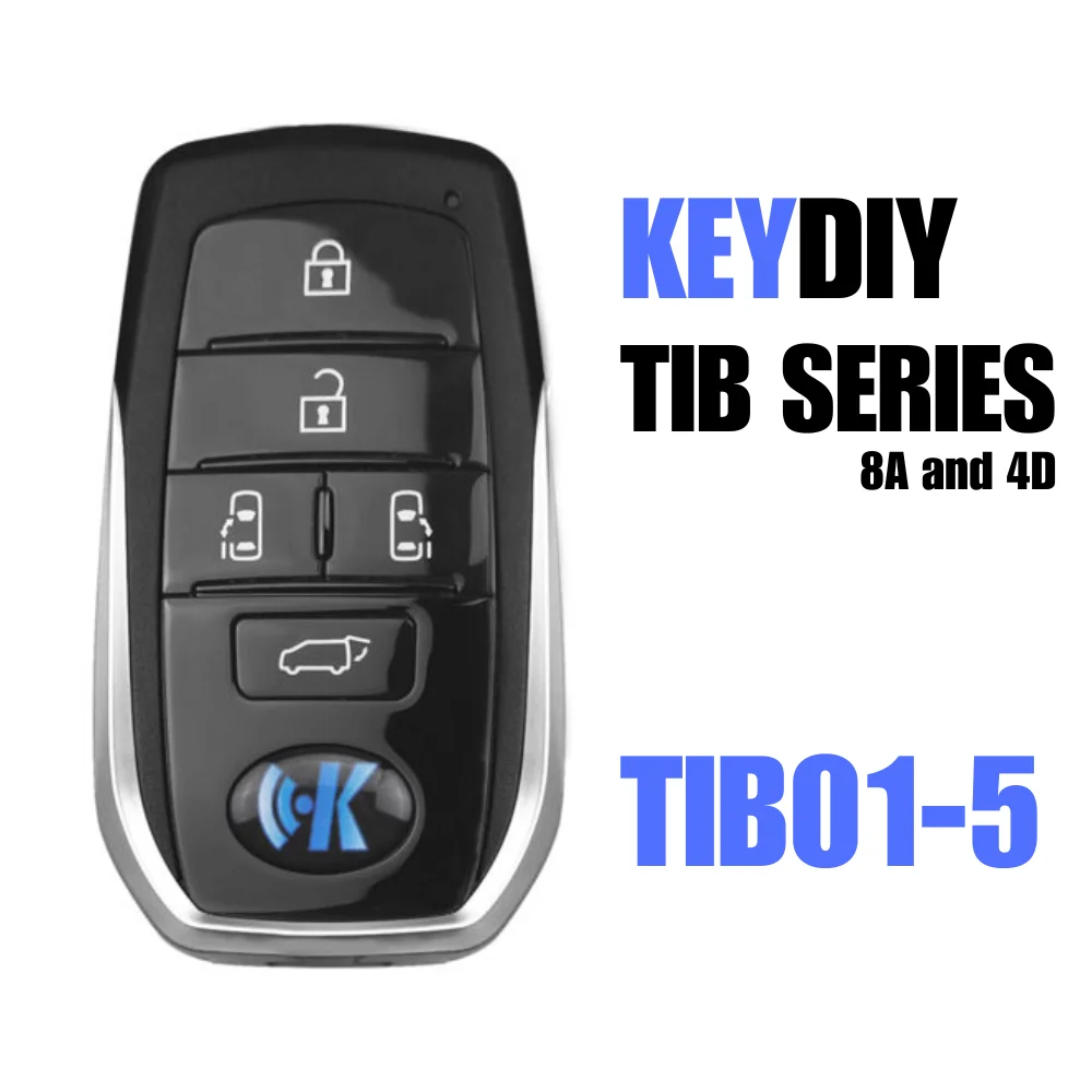 Умный дистанционный ключ Keydiy TIB01-3 TIB01-4 TIB01-5 с 3, 4, 5 кнопками для Toyota, совместимый с KD X4. (art.: 3920dadcd04f5) - 3920dadcd04f5