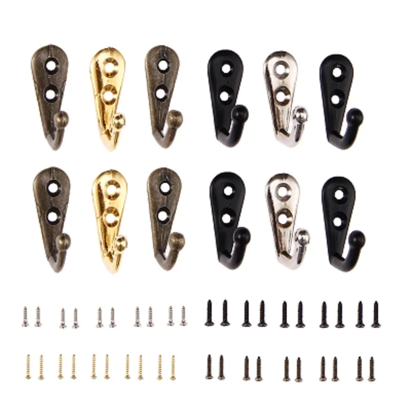 

15 шт., настенные крючки для одежды, с винтами