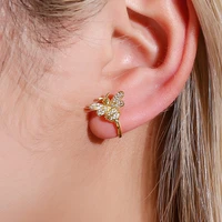 1pcs earrings summer fashion jewelry insect ear clip metal bee earrings pendientes de abeja for women statement bee ear clip