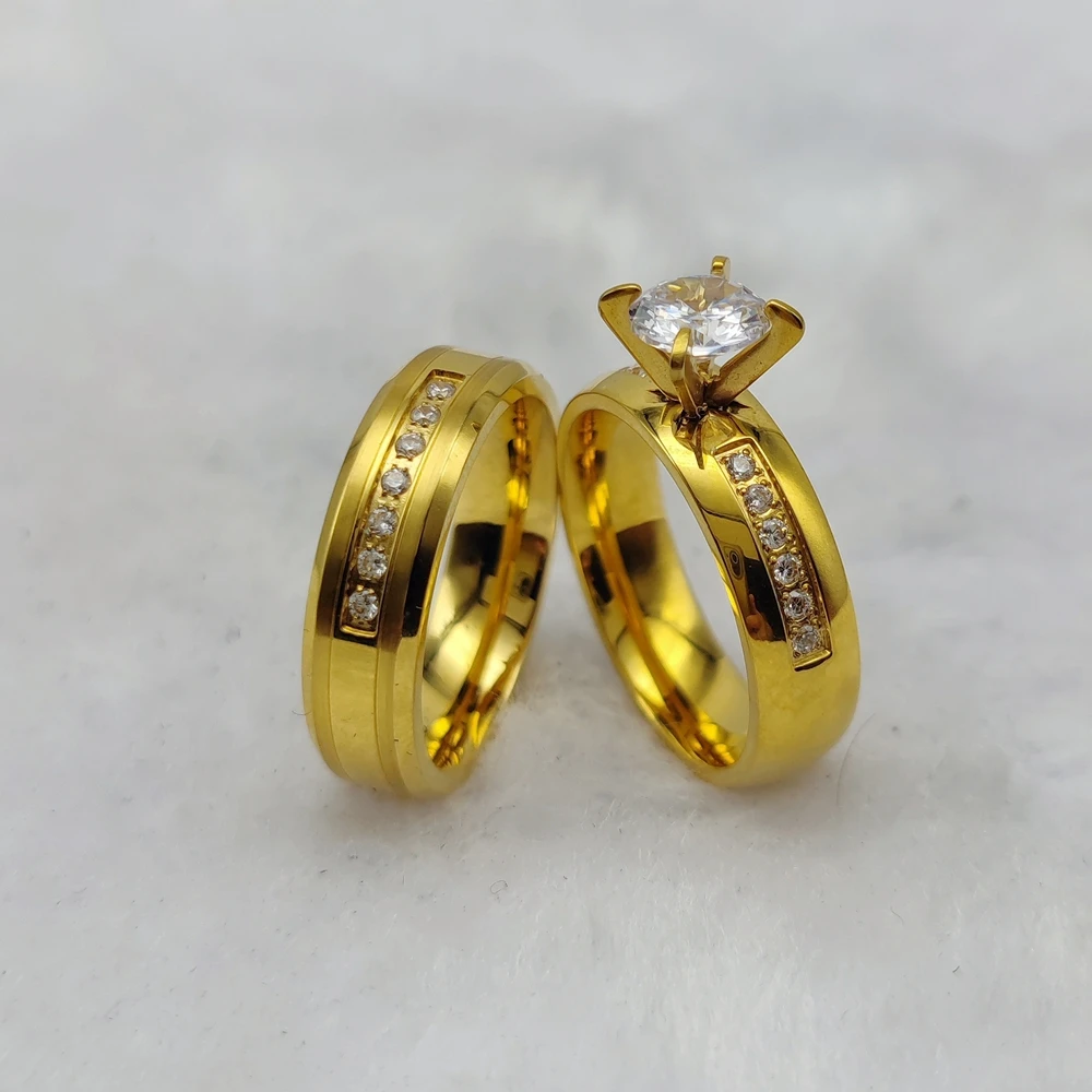 Женское роскошное ювелирное изделие с фианитом покрытое Pvd золотое покрытие 18 К