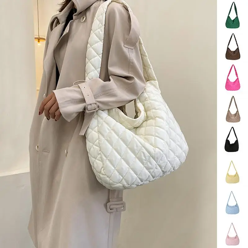 

2023 Winter Personalized Bags For Women Crossbody Bag With Rhombus Stitching Design Commuting Casual Shopping Handbags Dropship