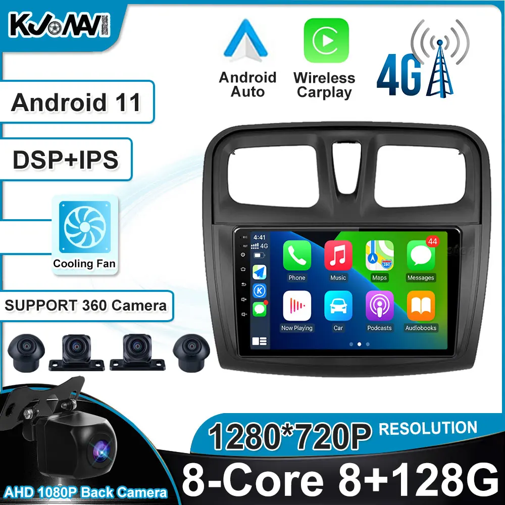 

Auto Radio Multimedia Video player Navigation GPS android For Renault Logan 2 2012 - 2019 Sandero 2 2014 - 2019