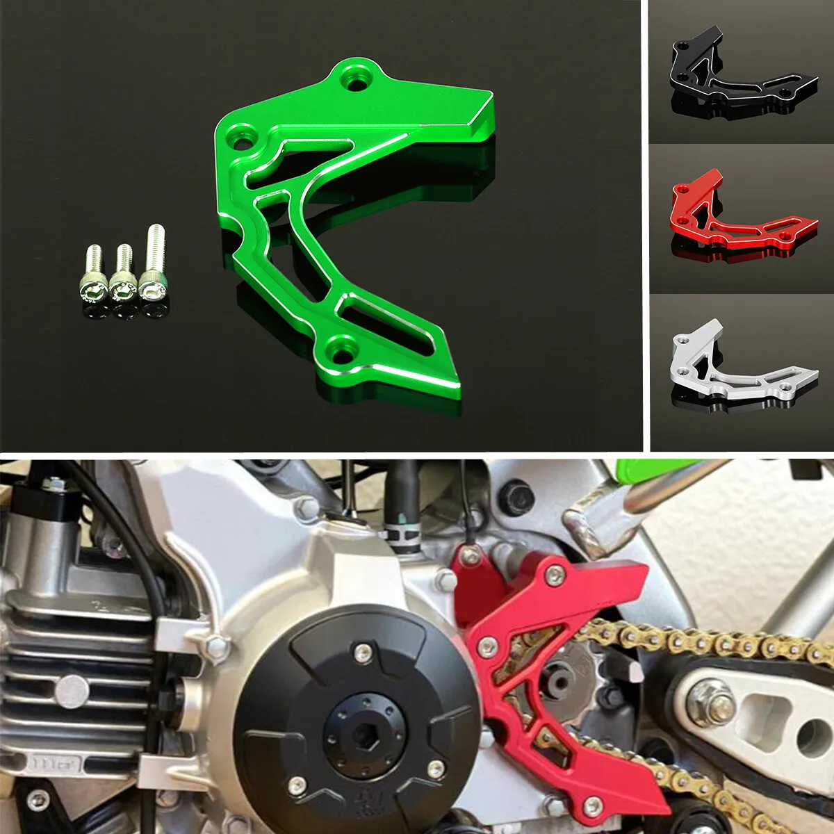 Фото Защита передней звездочки мотоцикла 3D CNC для Z125 Pro 2017-2025, KLX110, KLX110L 2002-2024 №4