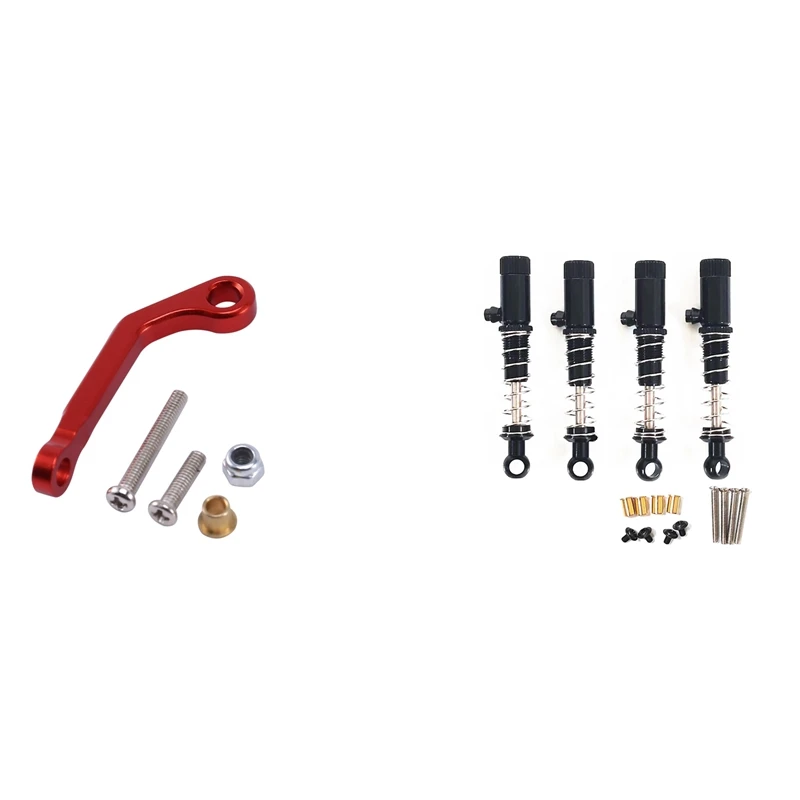 

Запасные части для WPL RC Car Metal тяга сервопривода с 4 металлическими амортизаторами