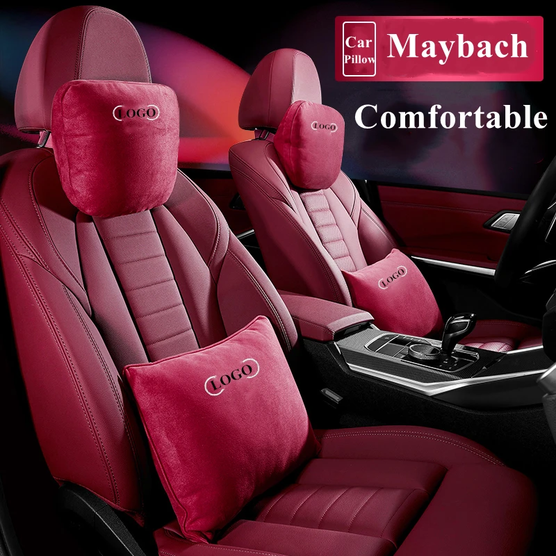For Audi Car Pillow Neck Rest Cushion Waist Headrest Support Seat / Maybach S Class A3 A4 A5 A6 A7 A8 Q2 Q3 Q5 Q7 RS |
