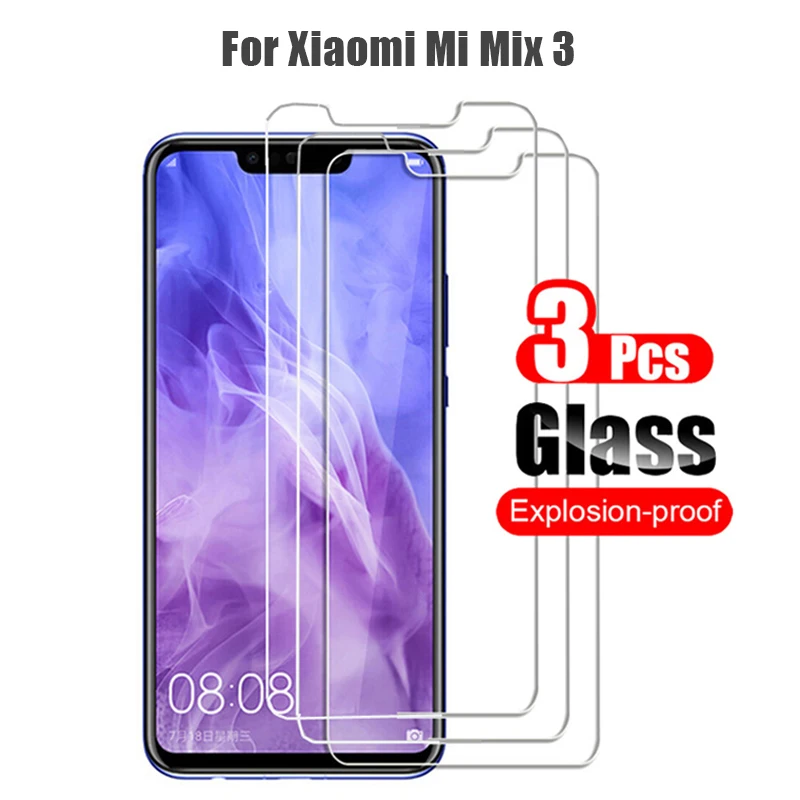

3Pcs 9D Tempered Glass For Xiaomi Mi Mix 3 2 2S Max Screen Protector HD Film