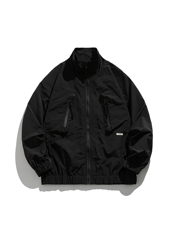 Модная брендовая куртка с воротником-стойкой мужская осень 2024 новая уличная