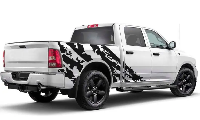 

Decal Sticker Compatible with Dodge Ram Crew Cab Side Bed Vinyl SRT8 RT 1500 Rebel Laramie Longhorn 2019 2020 2021