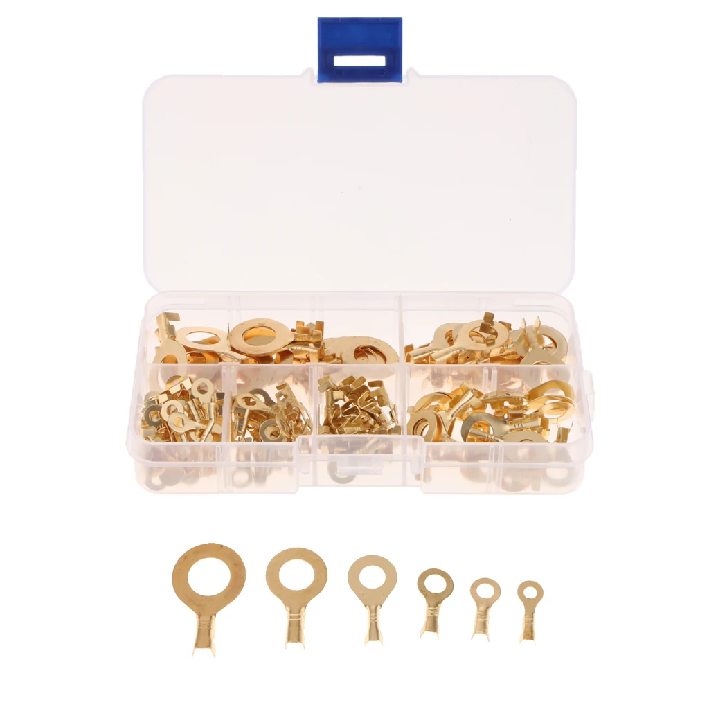 

150 pieces insulated electrical cable lugs crimp connector set of spades