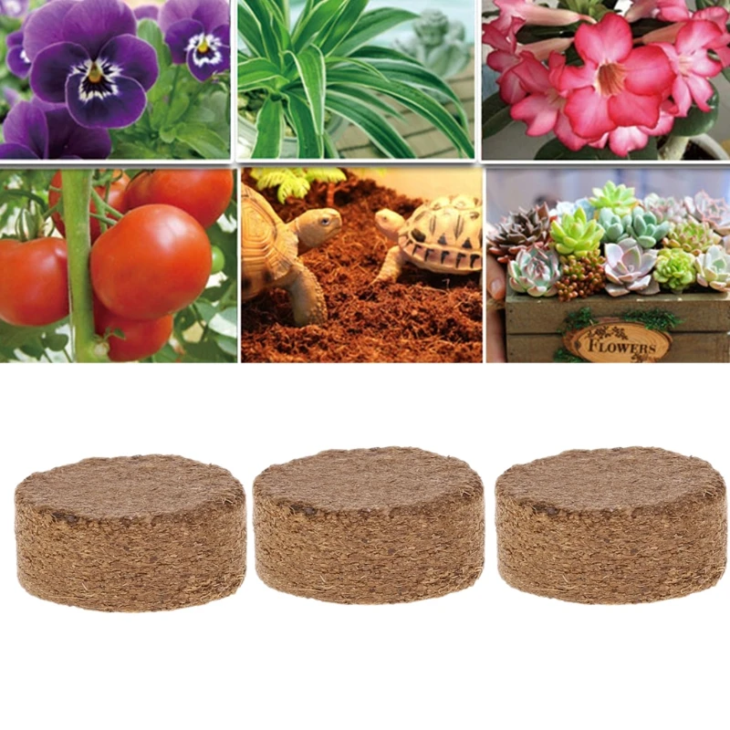 

Fiber Coir Pellet Nutrient Soil Lightweight Plant Compressed Base Garden