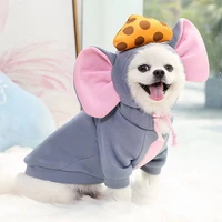 mouse transforms dog cat small medium dog sweatshirt fleece clothing supplies pet teddy law dou bomei