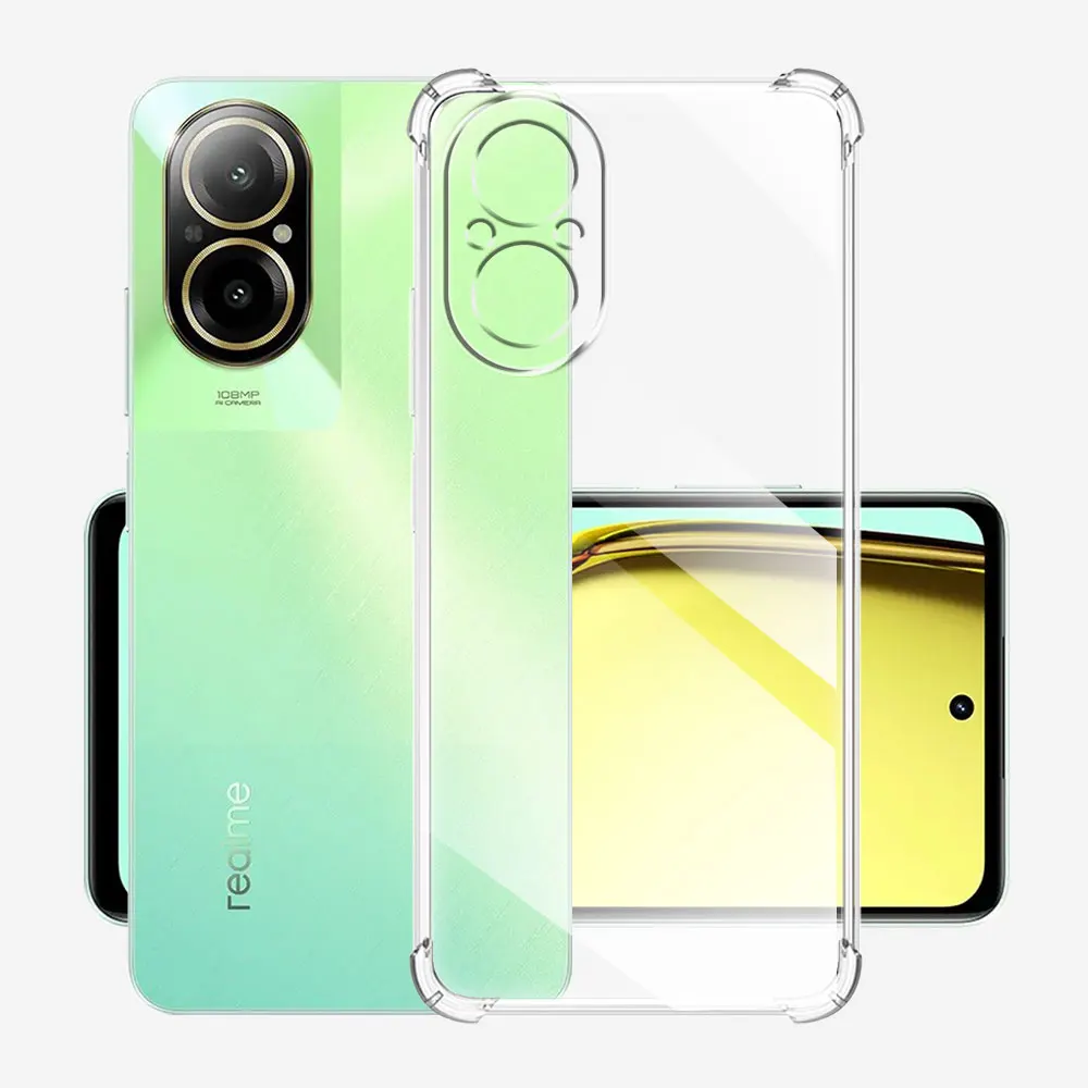 Для Realme 12 Lite 6 72 &quot12Lite чехол противоударный Прозрачный для телефона on P1 Pro Чехол
