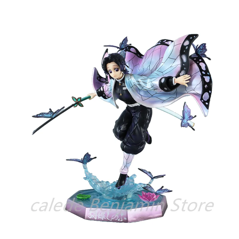 

Demon Slayer Anime Figurine Kochou Shinobu GK PVC Action Figure Butterfly Model Collectible Doll 23cm