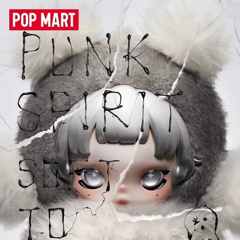Фото POP MART SKULLPANDA Punk Panda: Серия плюшевых кукол, коллекционная фигурка-сюрприз в закрытой упаковке, оригинальный декор для дома №5