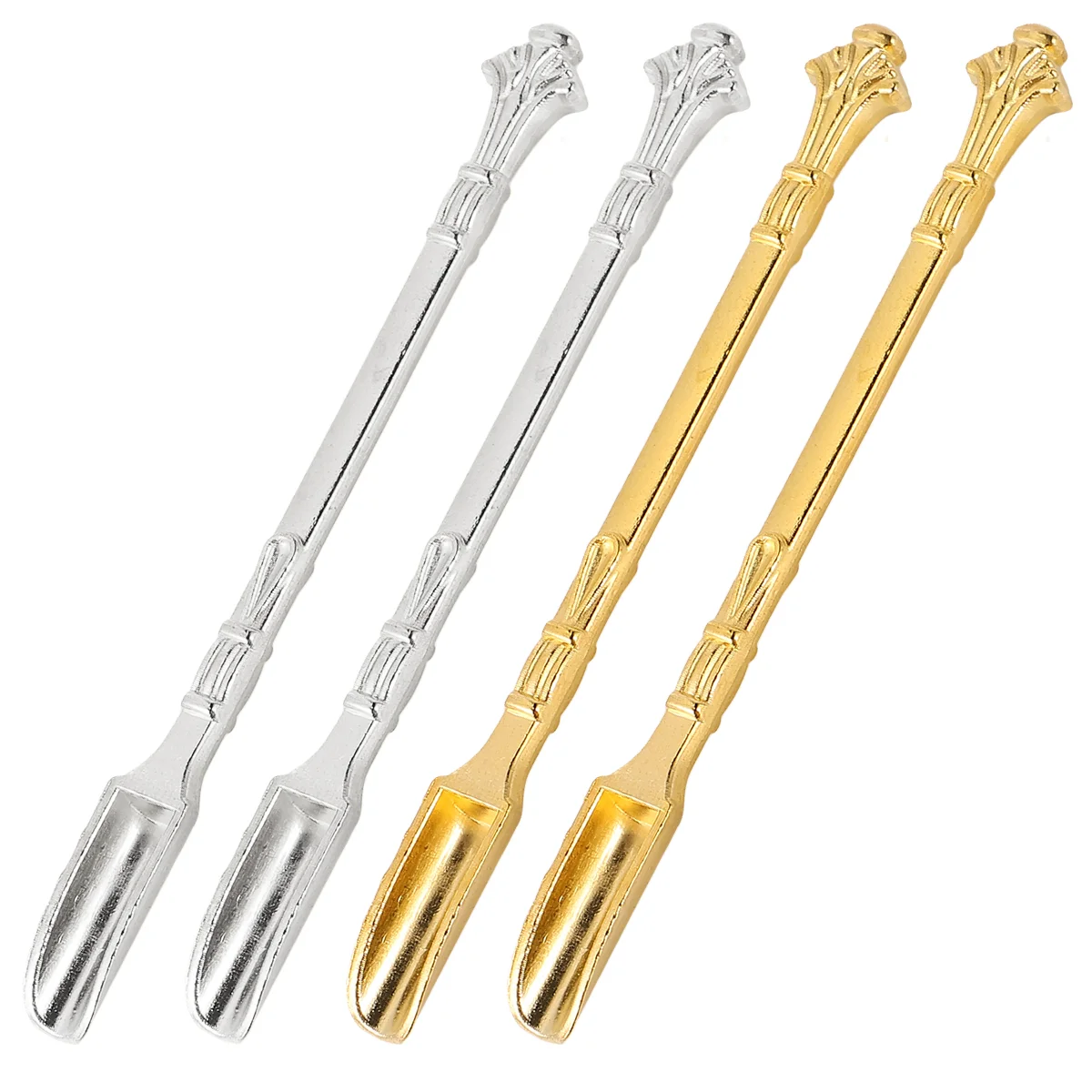 

4 шт., металлические микро-лабораторные ложки