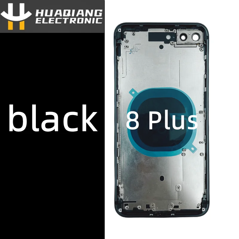 Carcasa trasera de alta calidad para iPhone 8G Plus, Marco medio del chasis, bandeja SIM, piezas de llave lateral, carcasa trasera