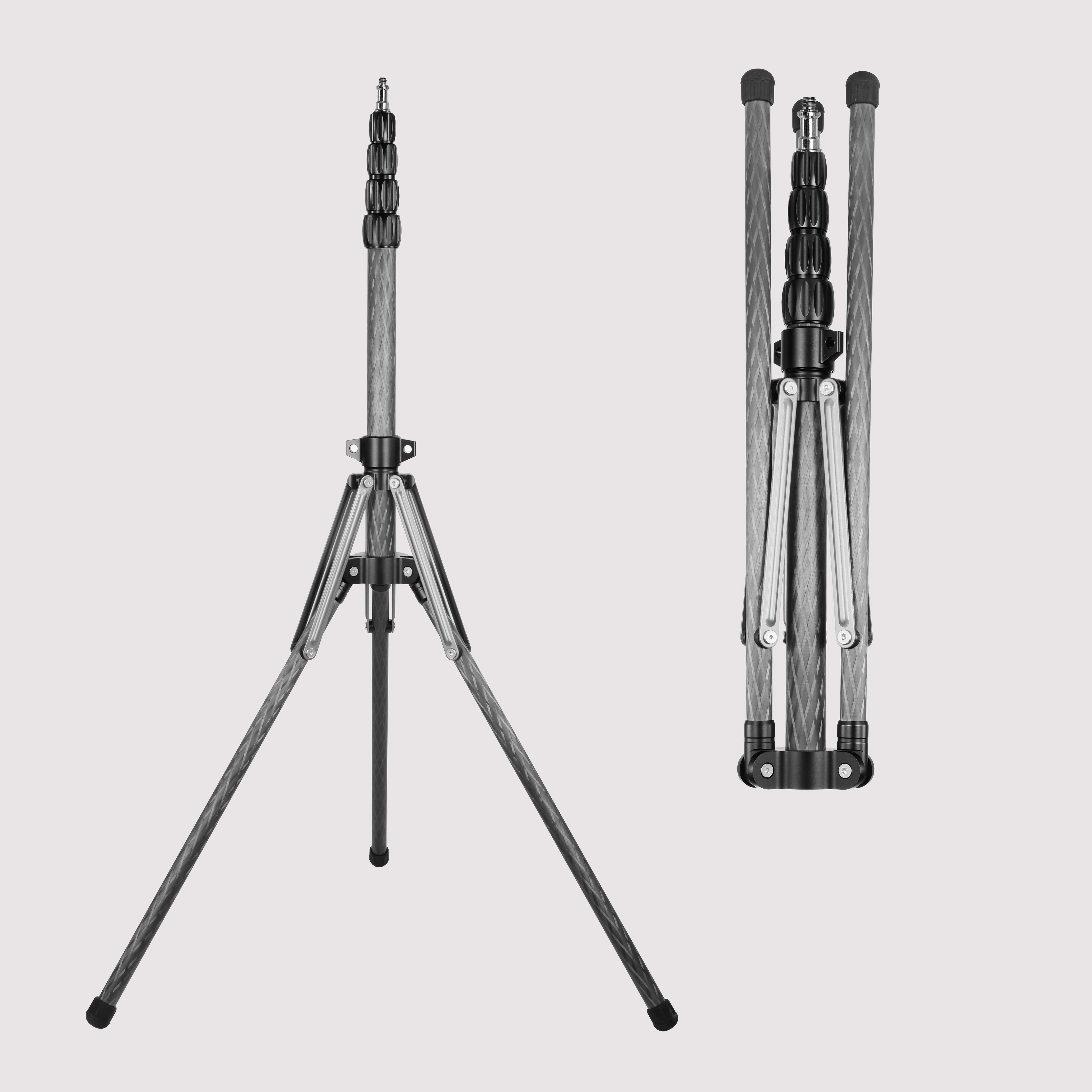 Легкая двусторонняя подставка TRUIFOTO из углеродного волокна с 180° ° Адаптер Rotation